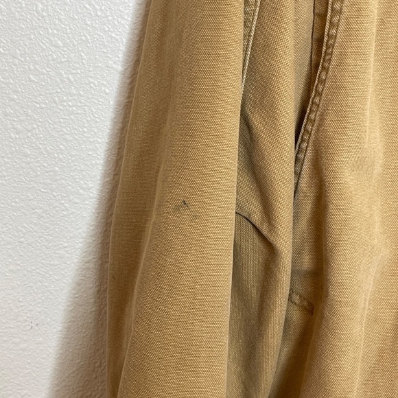 Vintage L.L .Bean Chore Jacket Coat Size LT Beige Wool Blend Button In Lining - Picture 13 of 14